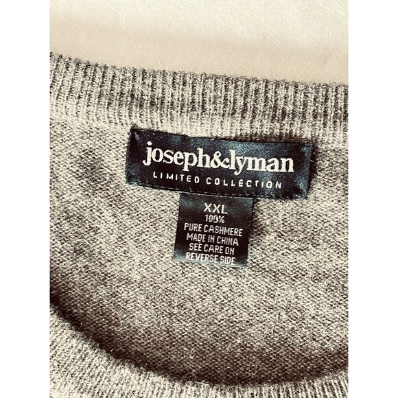 Joseph & Lyman Limited Collection Mens XXL Pure‎ Cashmere Brown Sweater - Picture 5 of 7